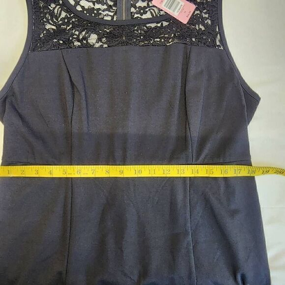 Torrid Black Lace Trim Sleeveless NWT Women's Size 16 Dress E11 - Picture 8 of 12